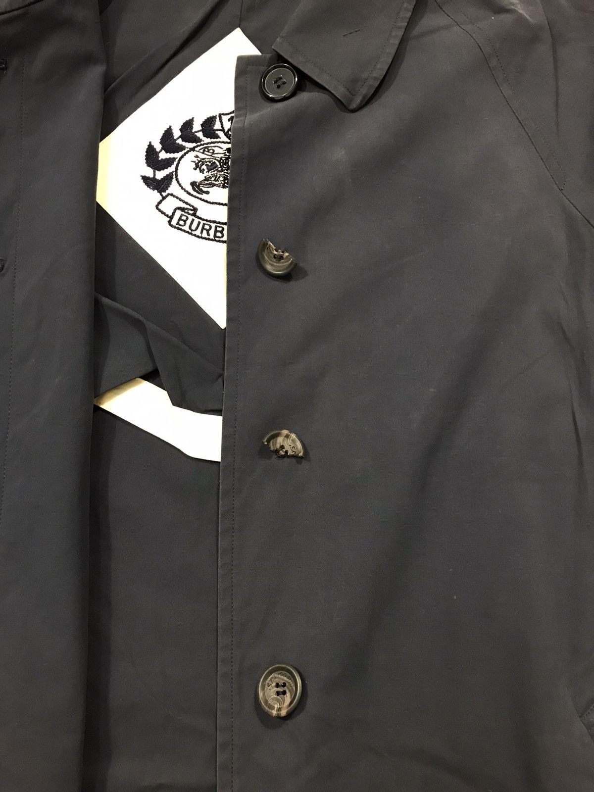 Burberry × Designer Burberrys Trench Coat Wool Jacket Embroidery Inner Design Size US M / EU 48-50 / 2 - 15 Thumbnail