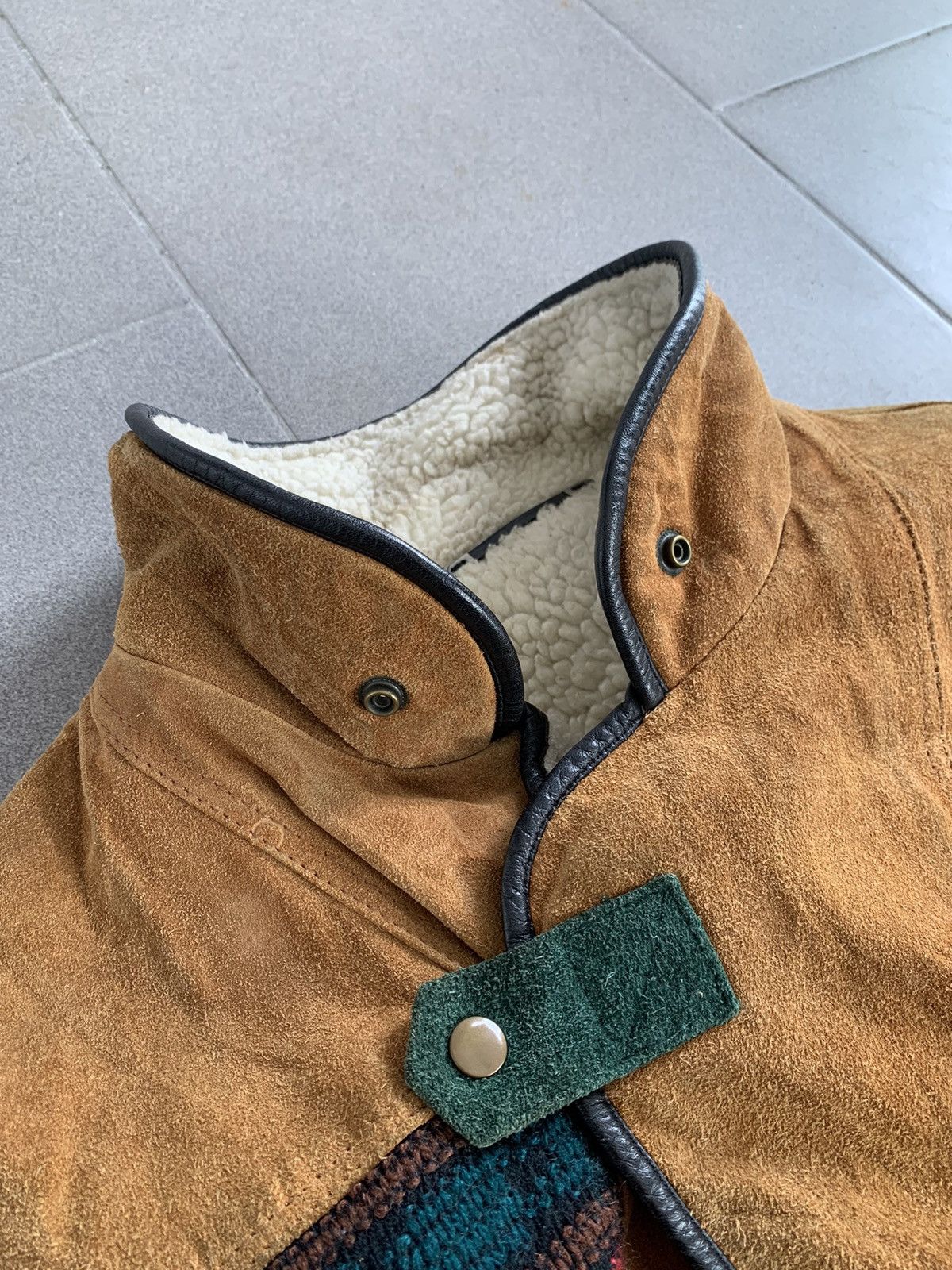 Japanese Brand Avant Garde Suede Leather Jacket Inspired Issey Miyake Size US L / EU 52-54 / 3 - 5 Thumbnail