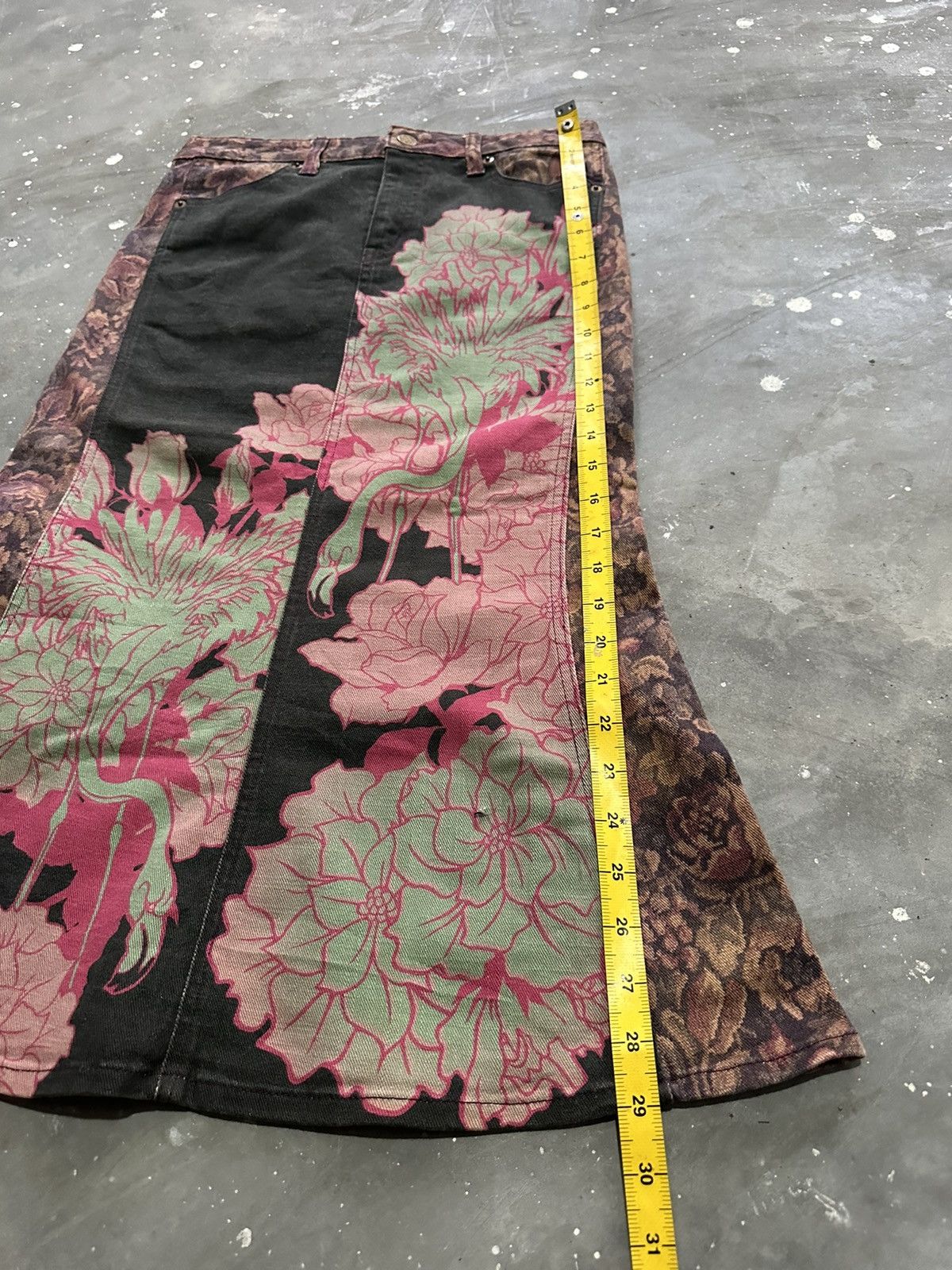 Japanese Brand Onetmonet Japanese Floral Skirt Size 28" / US 6 / IT 42 - 14 Thumbnail