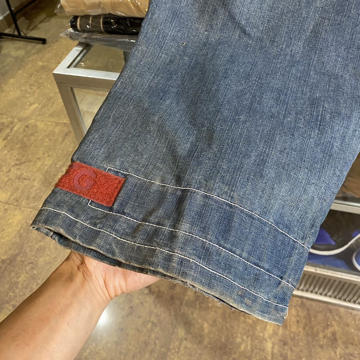 Marithe + Francois Girbaud Marithe Francois Girbaud Bondage Denim Pants Size US 34 / EU 50 - 8 Thumbnail