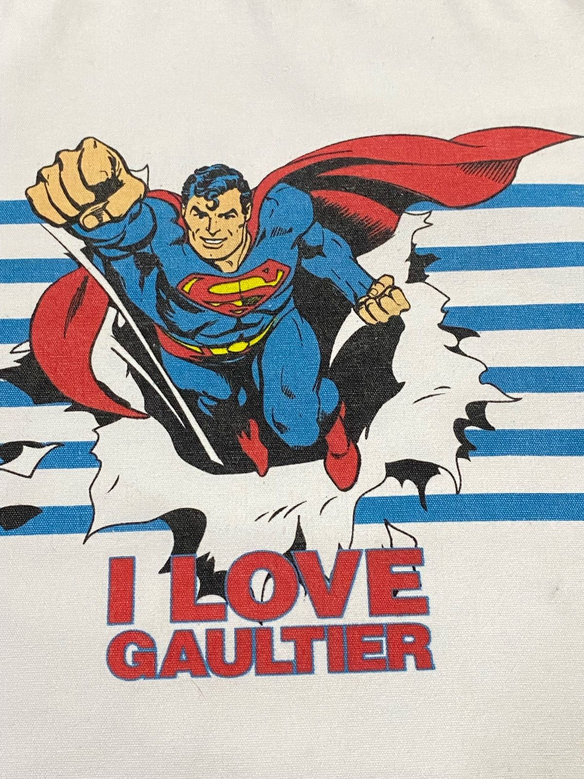 Jean Paul Gaultier Jean Paul Gaultier X Dc Comic “I LOVE GAULTIER” Tote Bag Size ONE SIZE - 13 Thumbnail
