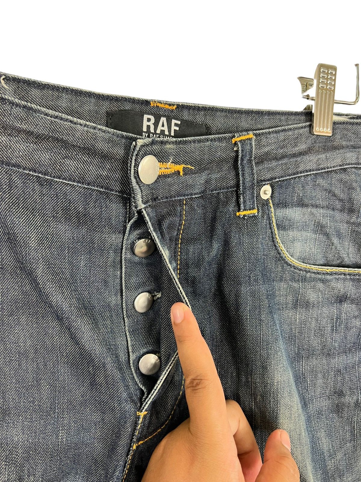 Raf by Raf Simons 💥 RAF BY RAF SIMONS DYED DENIM JEANS MADE IN ITALY Size US 34 / EU 50 - 7 Thumbnail
