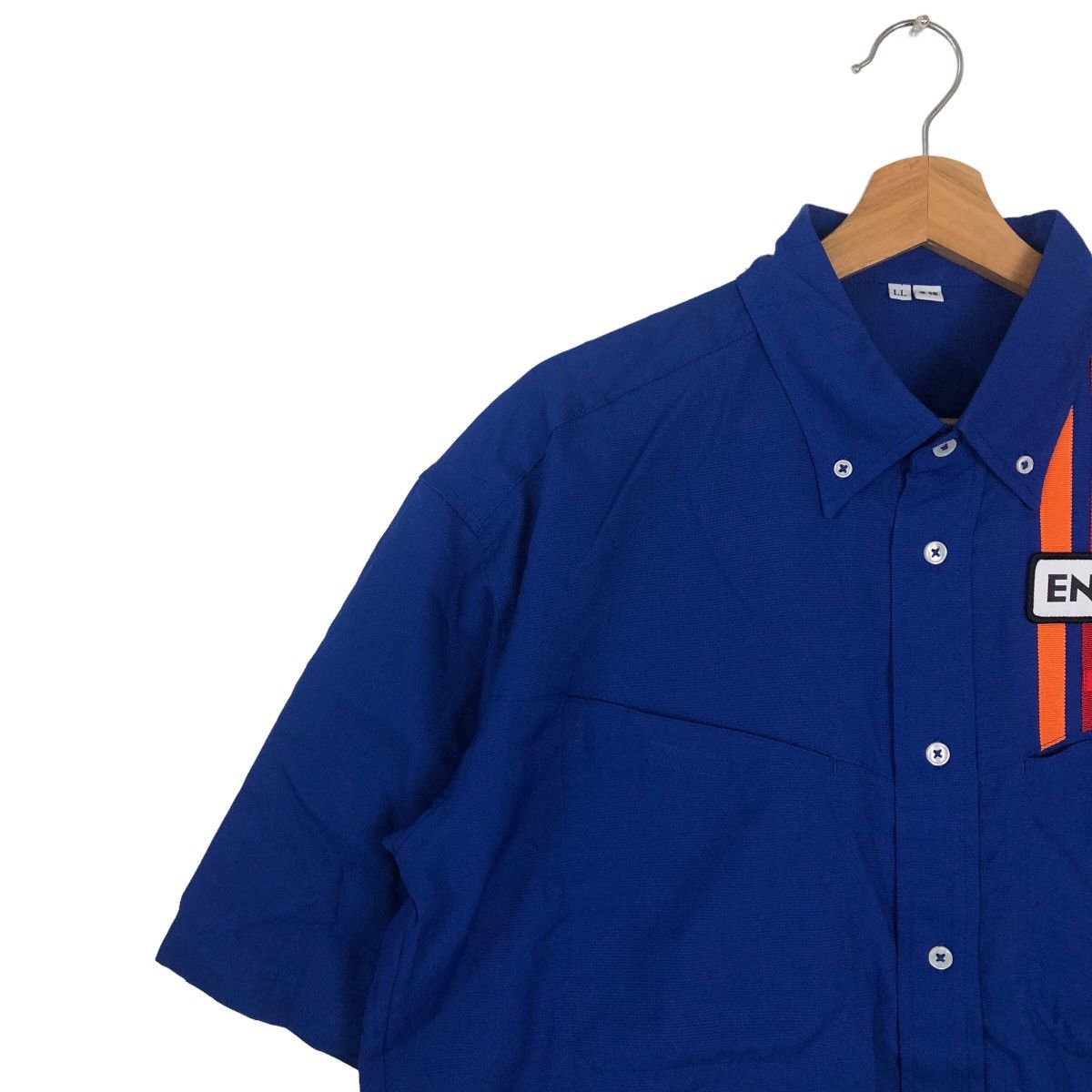 Japanese Brand VINTAGE WORK SHIRT ENEOS BIG LOGO Size US M / EU 48-50 / 2 - 6 Thumbnail