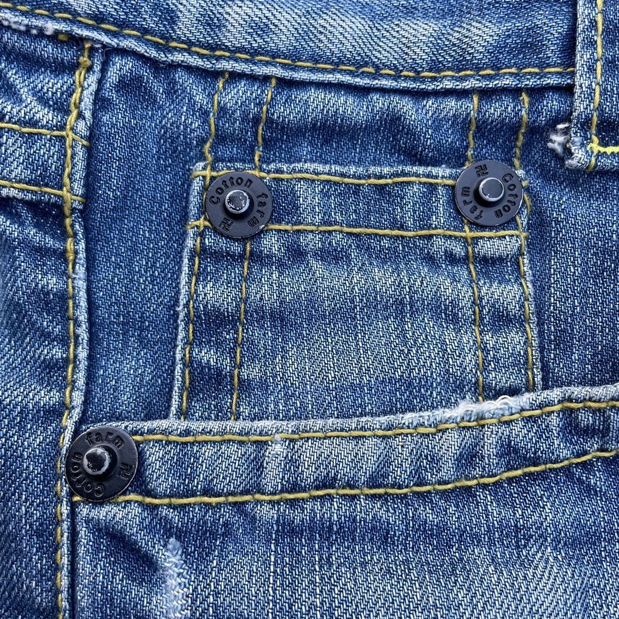 If Six Was Nine × Japanese Brand × Le Grande Bleu (L.G.B.) 🇯🇵 VINTAGE A.V.H LEATHER PATCH DENIM PANTS Size US 32 / EU 48 - 14 Thumbnail
