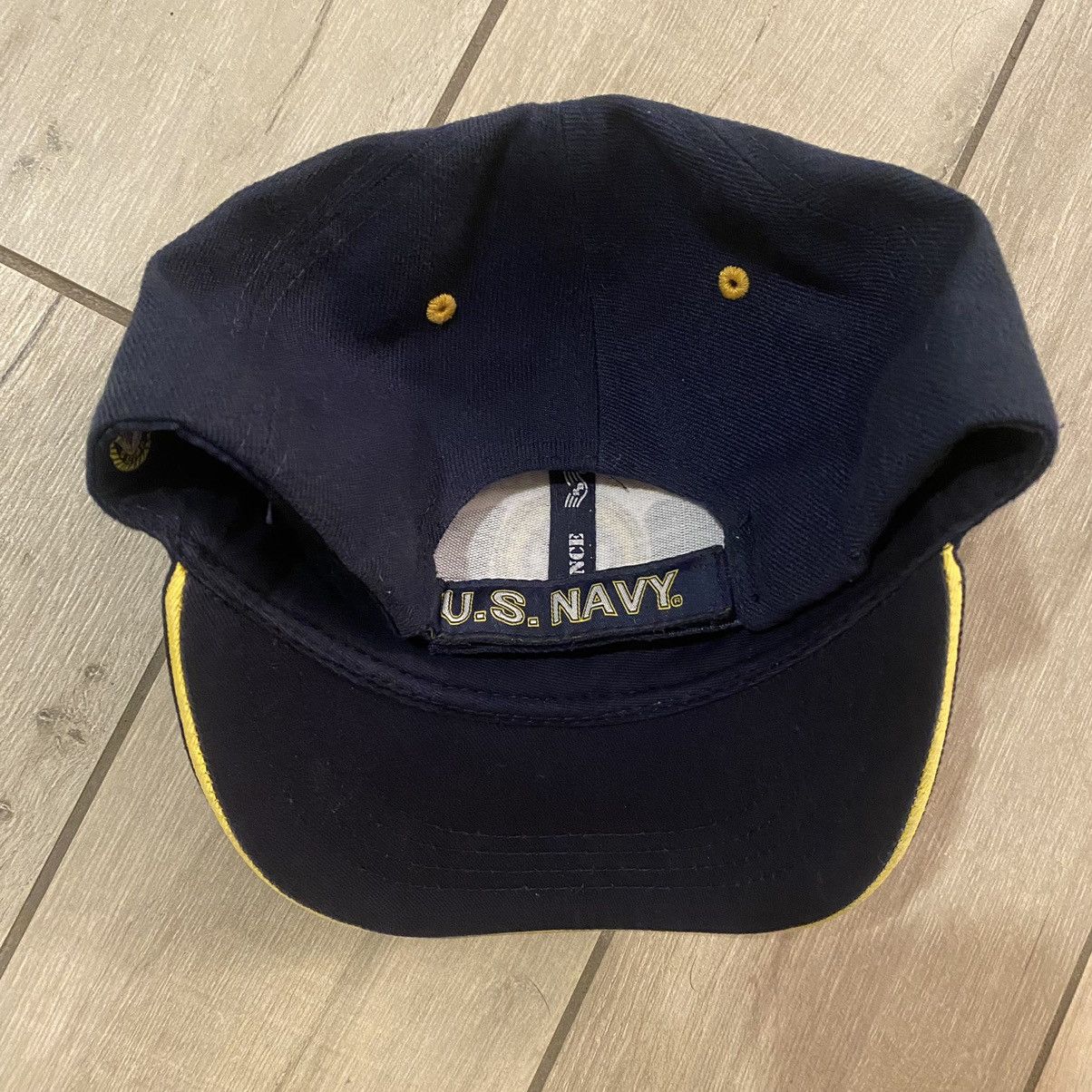 New Era × Stussy Vintage 90s Navy Blue Navy Graphic Hat OS Size ONE SIZE - 8 Thumbnail
