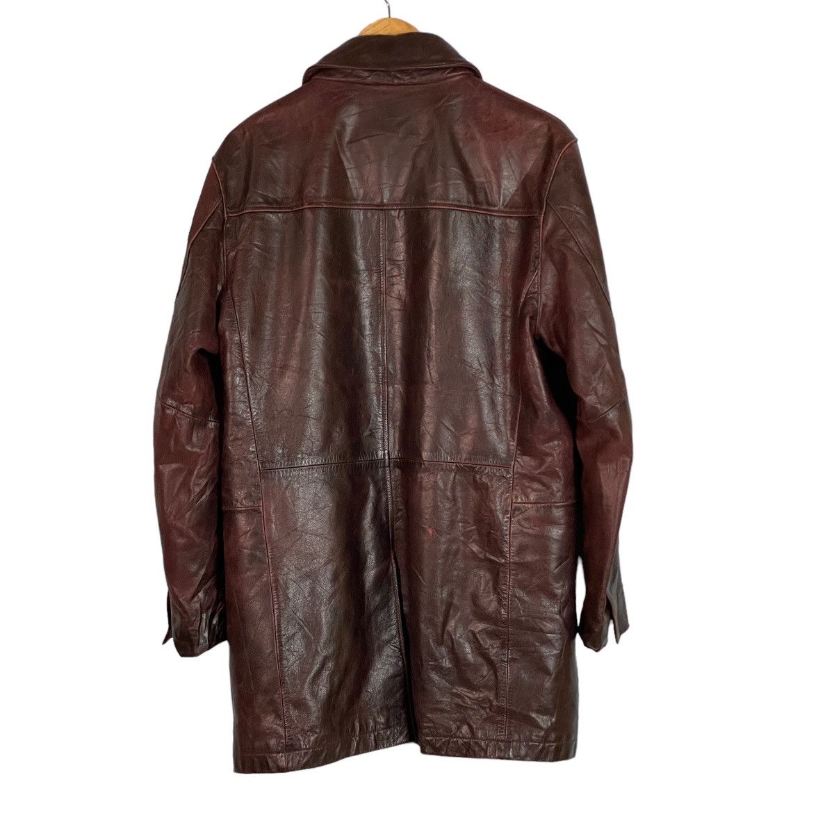 Genuine Leather The Suit Company Cowhide Leather Long Jacket Size US L / EU 52-54 / 3 - 11 Thumbnail