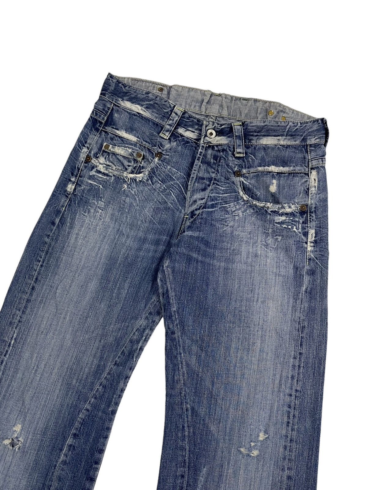 G-Star Vintage Gstar Raw Distressed Jeans Embroidery Logo Size US 34 / EU 50 - 5 Thumbnail
