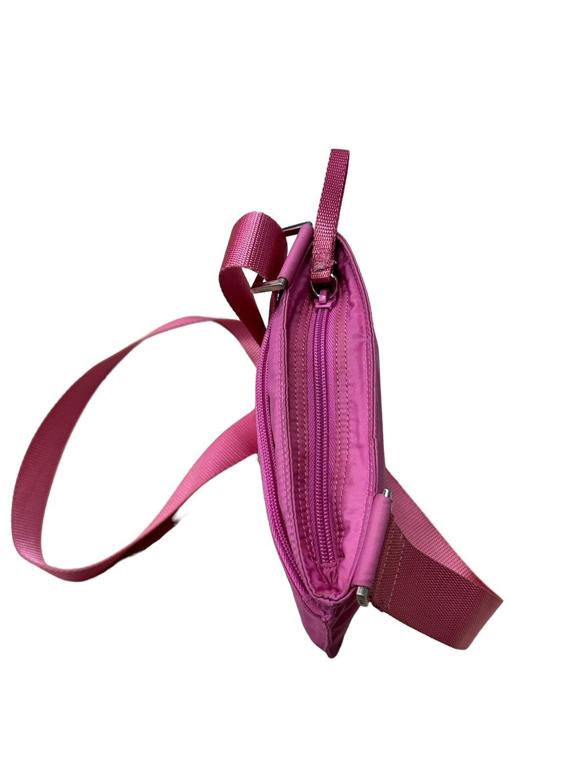 Prada × Vintage AUTHENTIC VINTAGE PRADA PINK NYLON MINI CROSSBODY BAG Size ONE SIZE - 3 Thumbnail