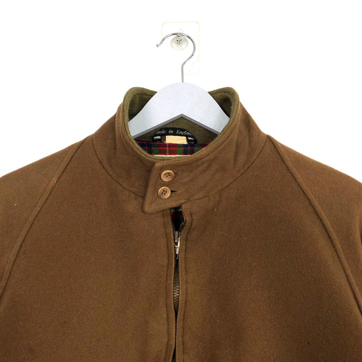 Baracuta × Vintage 💥80s BARACUTA ENGLAND BROWN WOOL RED TARTAN Size US L / EU 52-54 / 3 - 6 Thumbnail