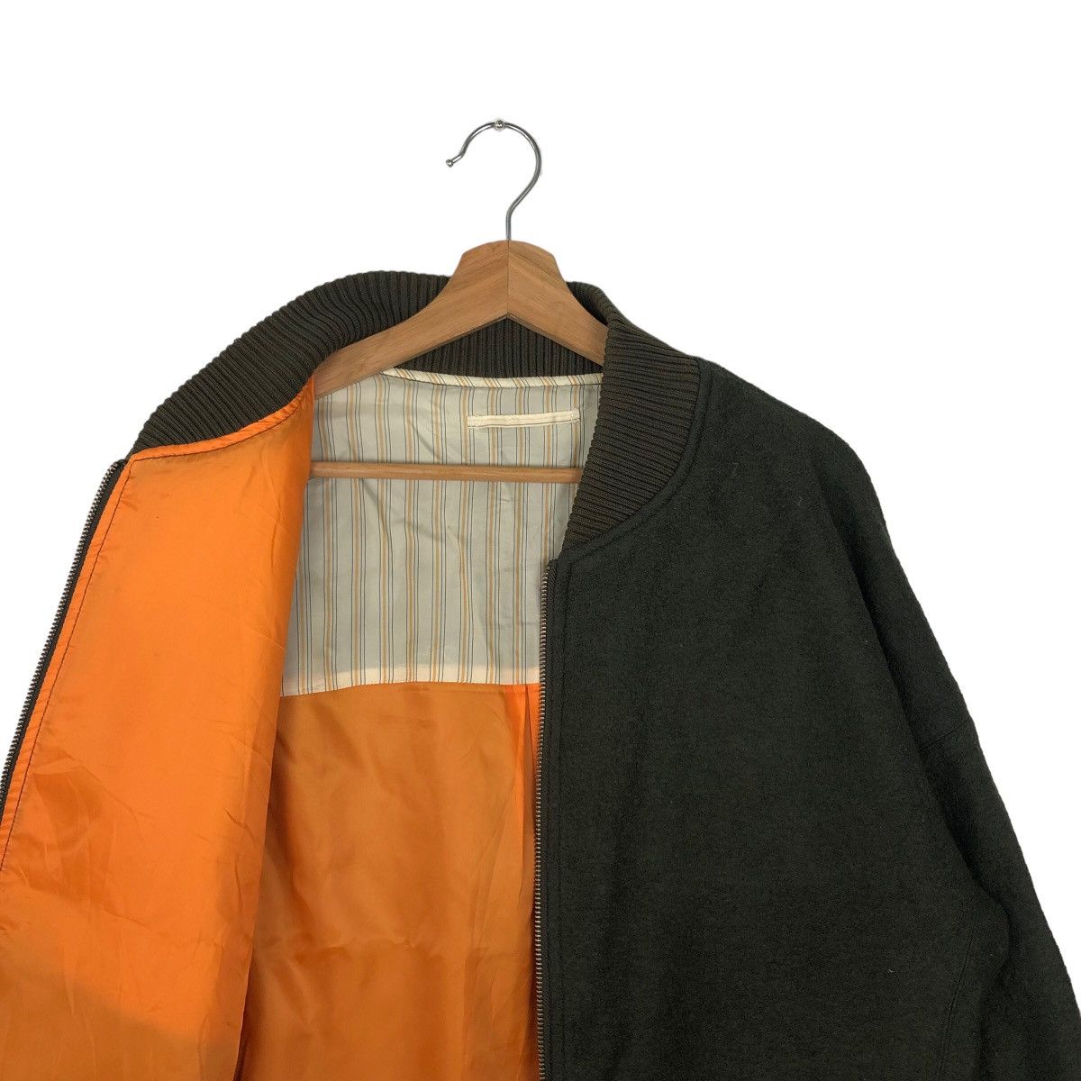 Japanese Brand VINTAGE WOOL BOMBER JACKET BOYCOTT JAPAN ISSEY MIYAKE Size US M / EU 48-50 / 2 - 9 Thumbnail