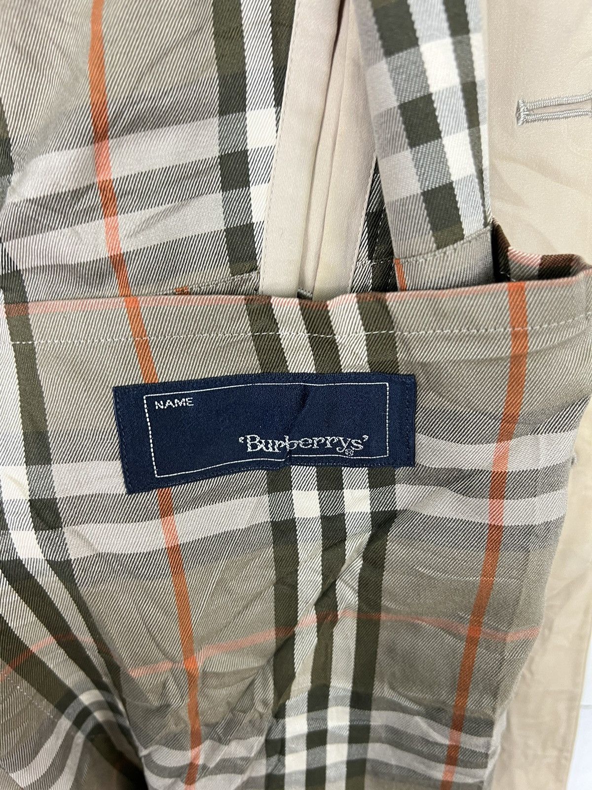 Burberry 🔥 80s BURBERYS TRENCHCOAT NOVA CHECK LINING NICE DESIGN Size US M / EU 48-50 / 2 - 9 Thumbnail