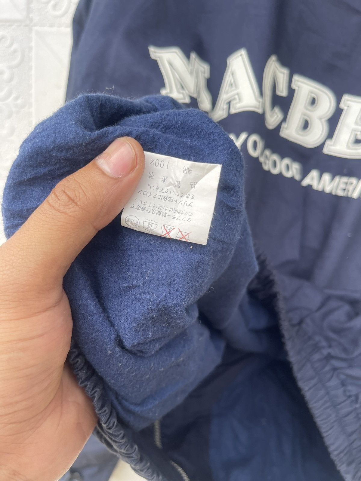 Japanese Brand × Macbeth × Vintage Vintage Macbetth Bomber Jacket (Sleeve Faded) Size US L / EU 52-54 / 3 - 7 Thumbnail
