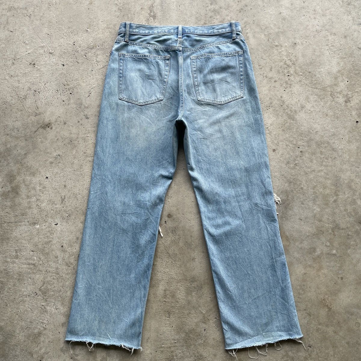 Japanese Brand Vintage Japan Jeans Ripped Faded Distressed Denim Pants W32 Size US 32 / EU 48 - 11 Thumbnail
