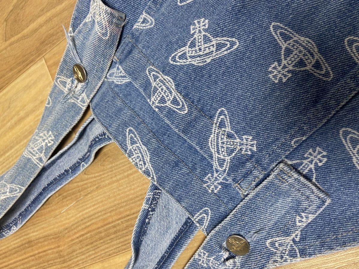 Vivienne Westwood Vivienne westwood VINTAGE 80s 90s Orb suspender denim pants Size US 29 - 6 Thumbnail