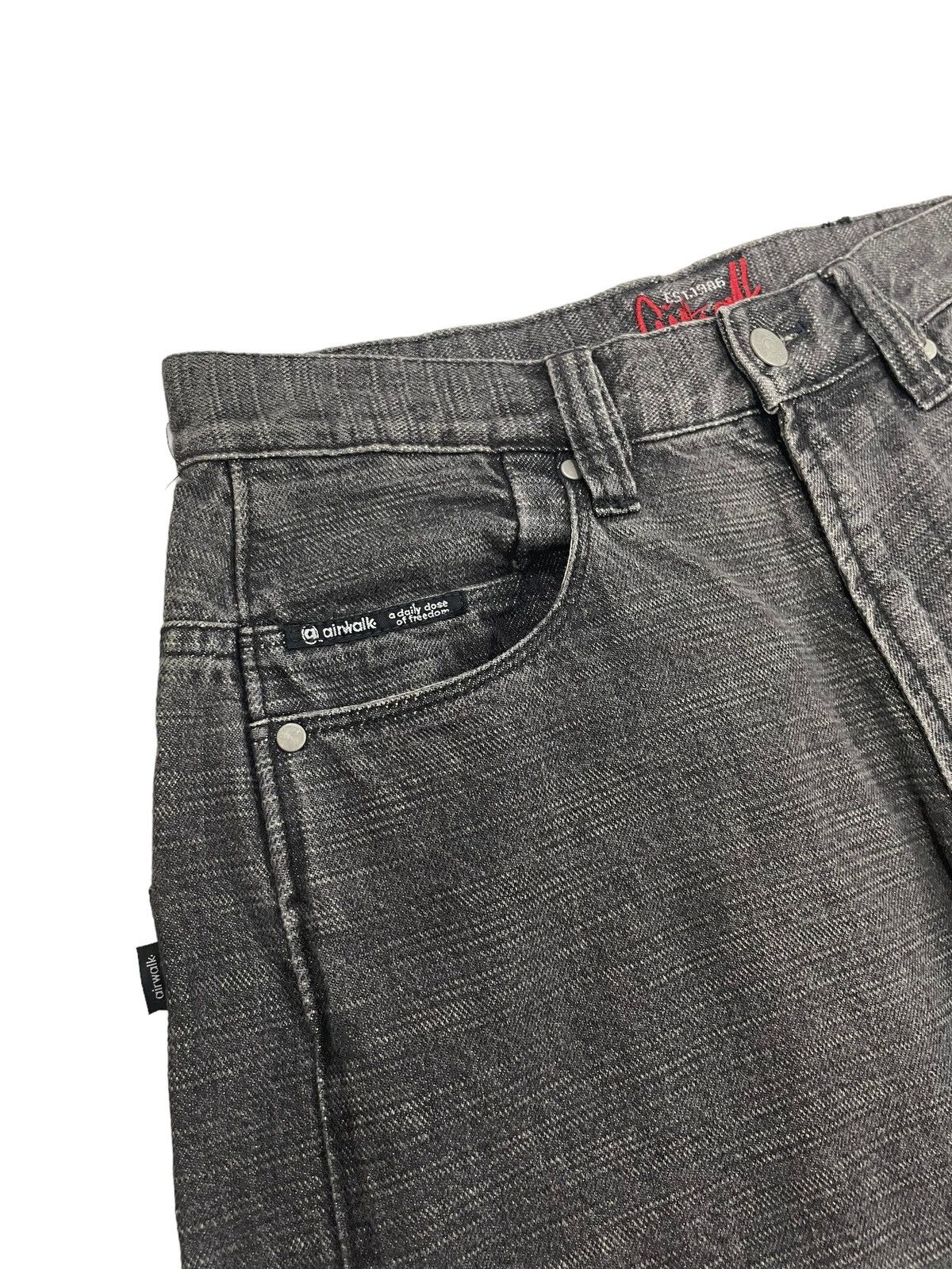 Airwalk Vintage Airwalk Baggy Jeans Faded Black Size US 30 / EU 46 - 7 Thumbnail