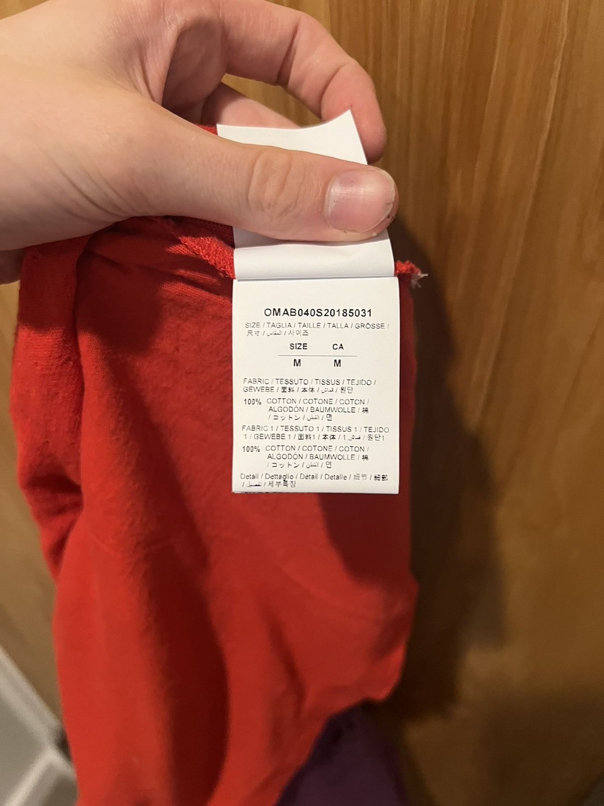 Off-White Off White Triple Layer Reconstructed Longsleeve Red Purple Size US M / EU 48-50 / 2 - 14 Thumbnail
