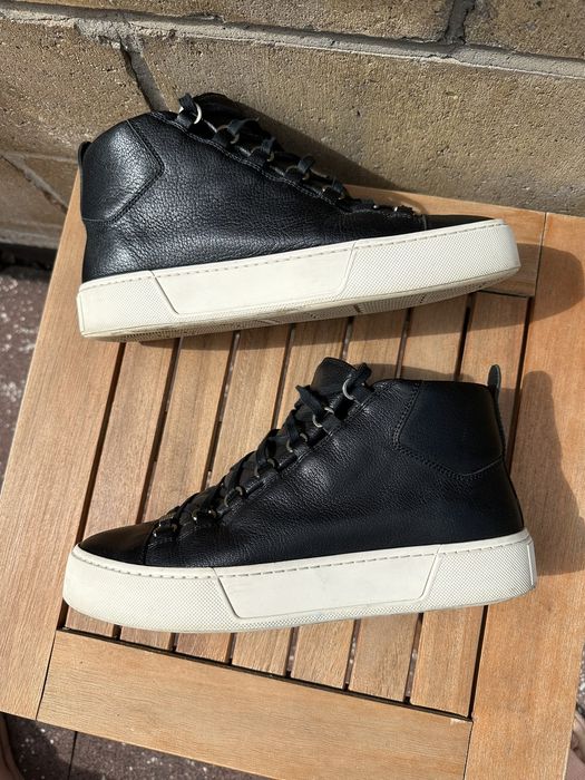 Balenciaga Rare Balenciaga Arena High Thick Sneakers Black Bone Boot ...