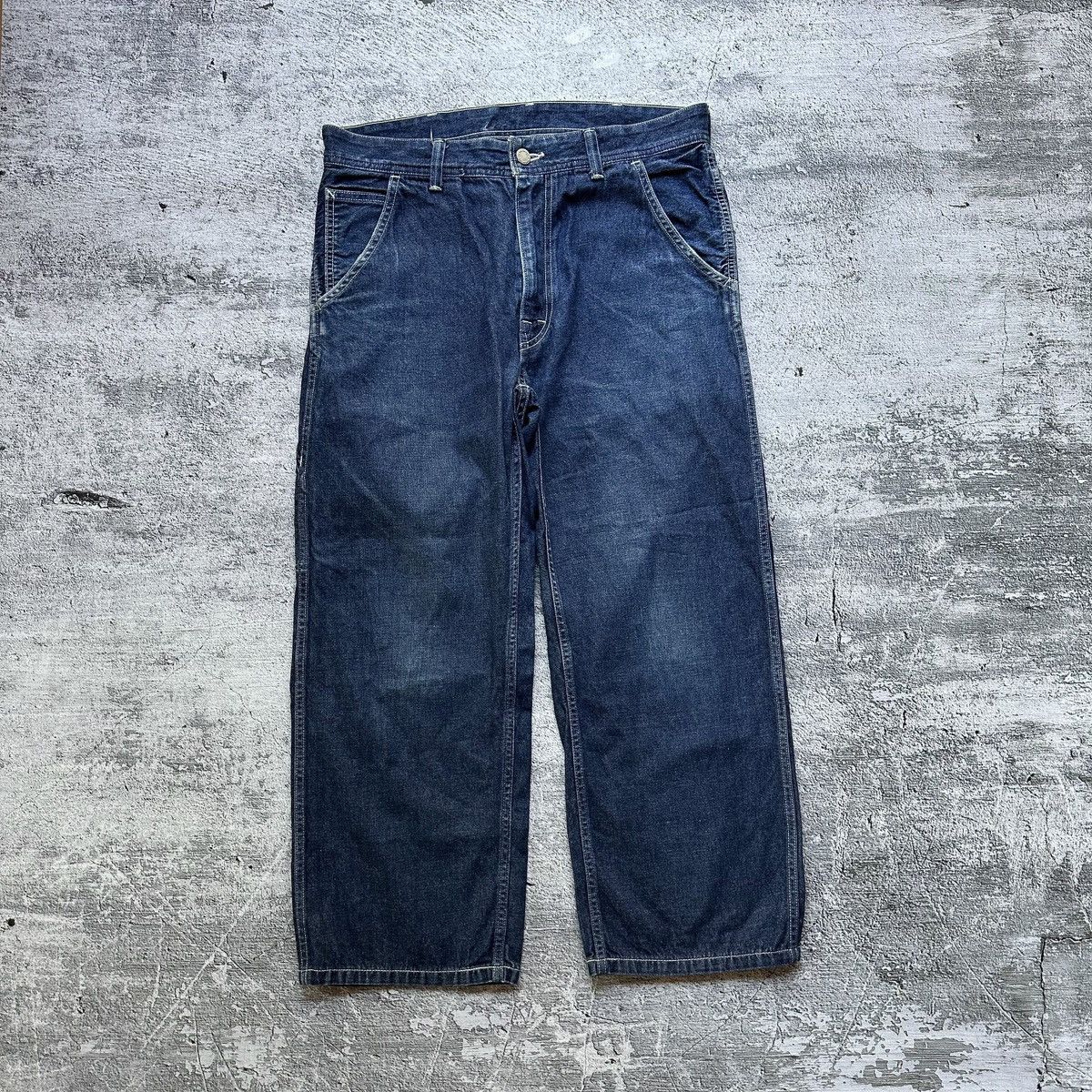 image of Comme Des Garcons x Comme Des Garcons Homme Cdg Homme Indigo Carpenter Pants, Men's (Size 32)