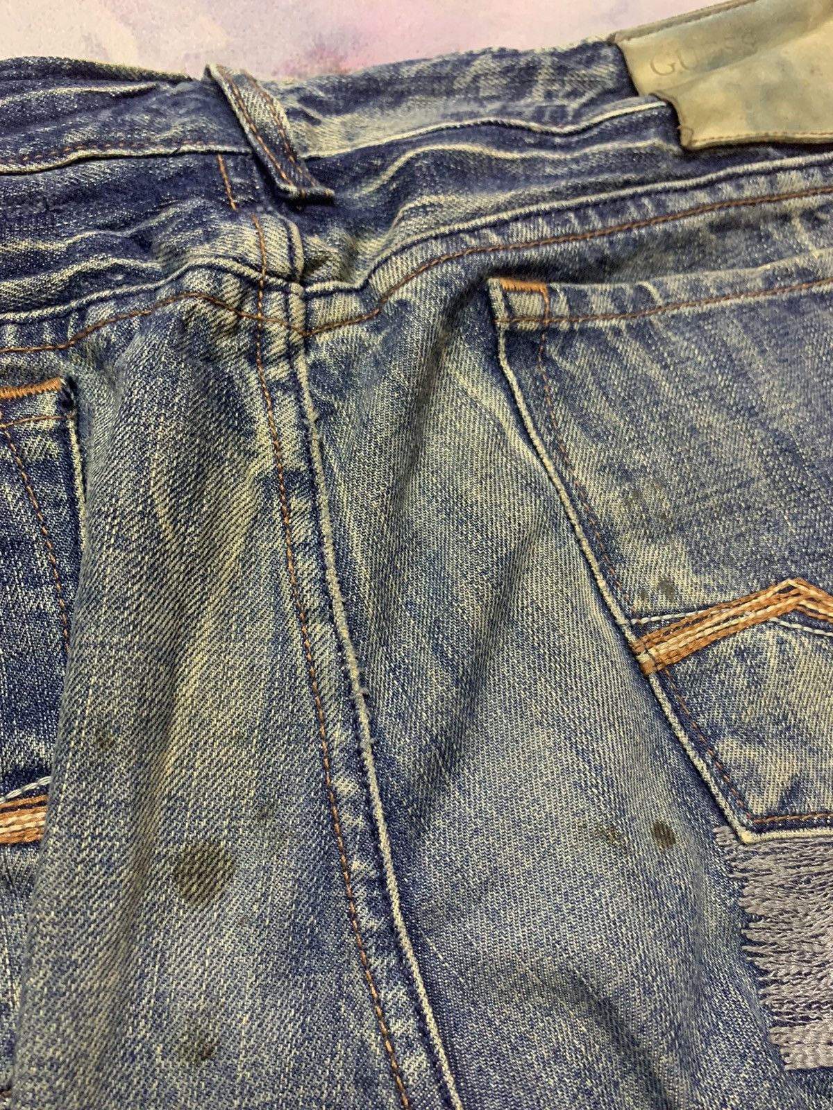 Guess Flare GUESS JEANS Mud Washed Rusty Denim Size US 35 - 8 Thumbnail