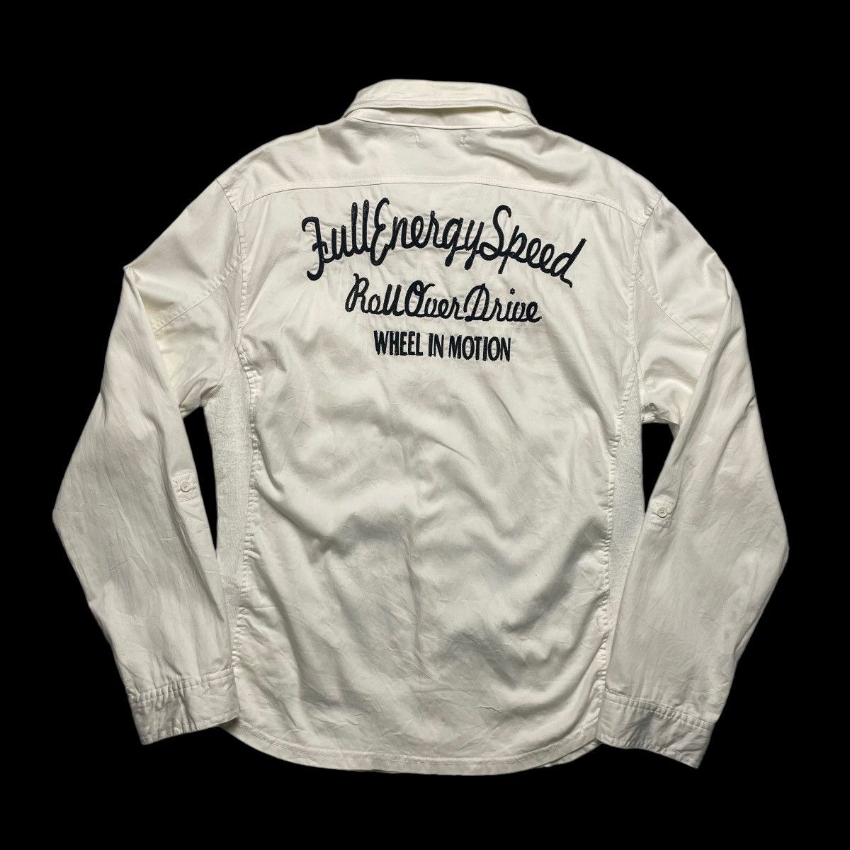 Seditionaries 🇯🇵 SEMANTIC DESIGN EMBROIDERED SPELL OUT BUTTON UP SHIRT Size US XL / EU 56 / 4 - 1 Thumbnail