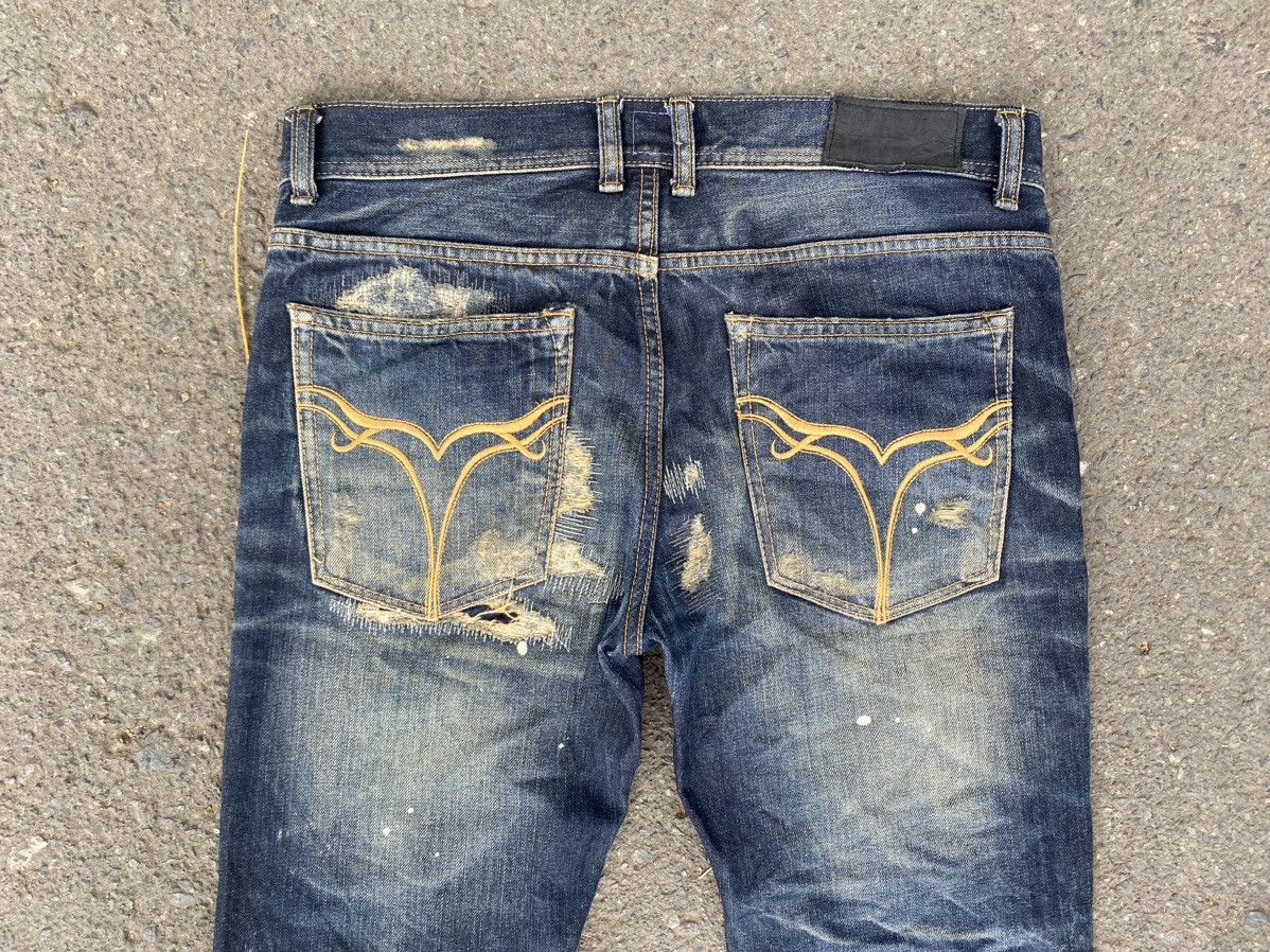 JACKROSE Insane Distressed Painter Bootcut Jeans Size US 33 - 8 Thumbnail