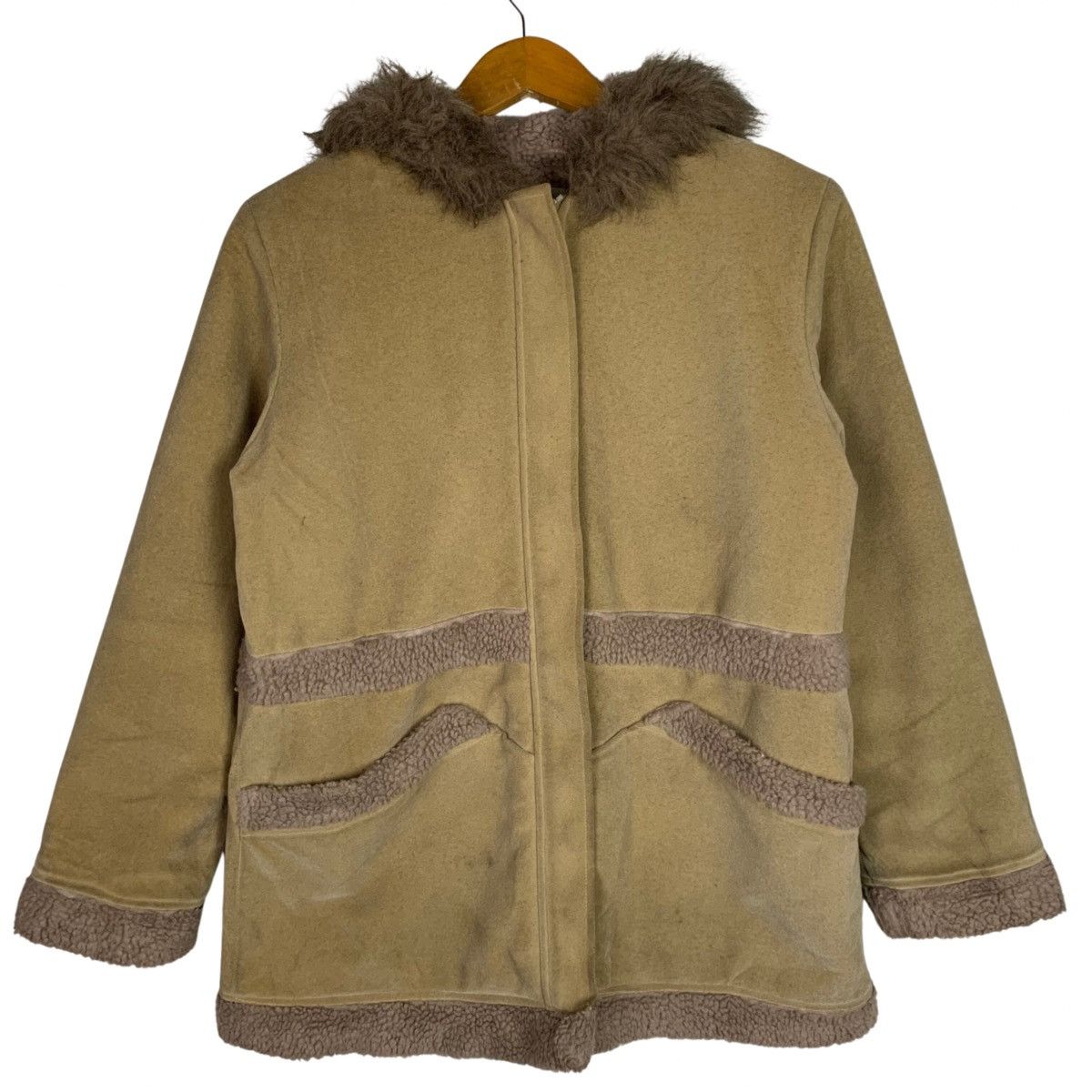Japanese Brand × Vintage Vintage Japanese Brand Faux Fur Hoodie Jacket Size US M / EU 48-50 / 2 - 1 Thumbnail