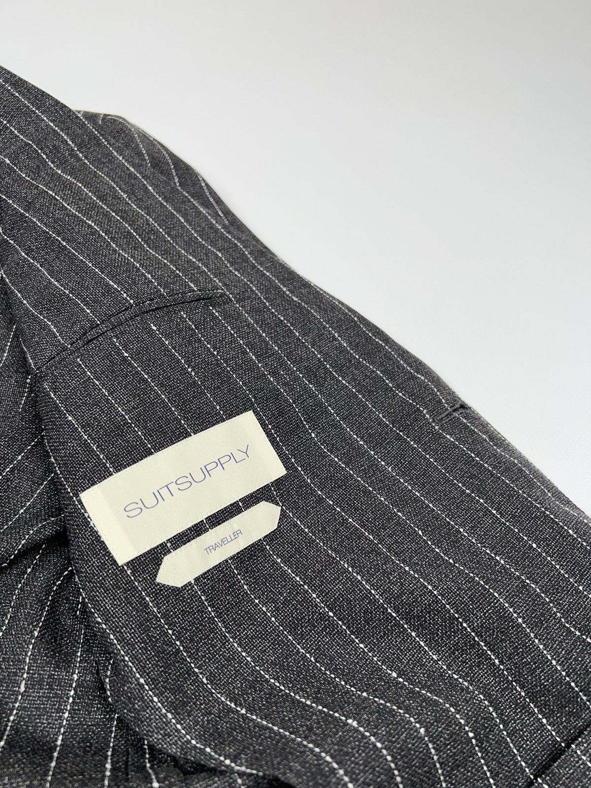 Suitsupply Suitsupply Striped Wool Havana Patch Traveler Blazer Jacket Size 40R - 11 Thumbnail