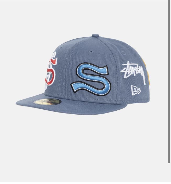 Stussy Stussy SS All-Over Patch New Era Fitted | Grailed