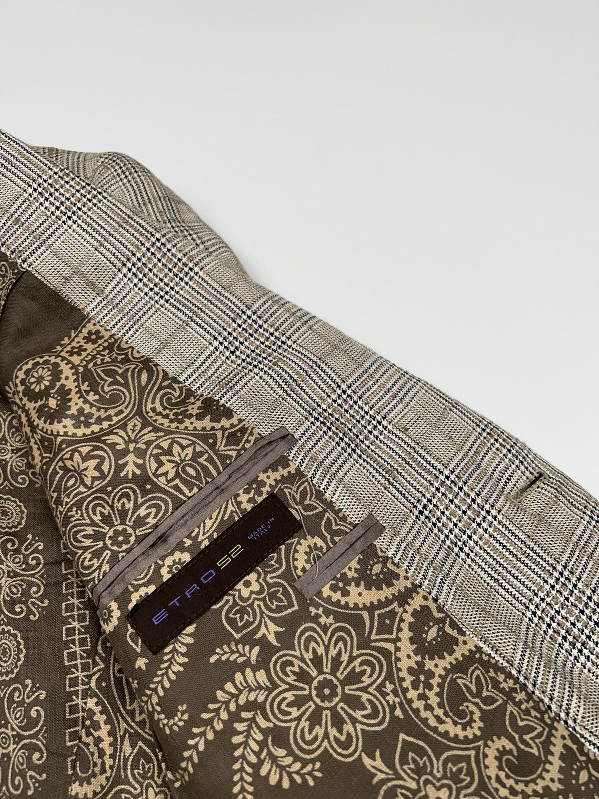 Etro Etro Linen Bandana Canvas Blazer Jacket Size 42R - 15 Thumbnail