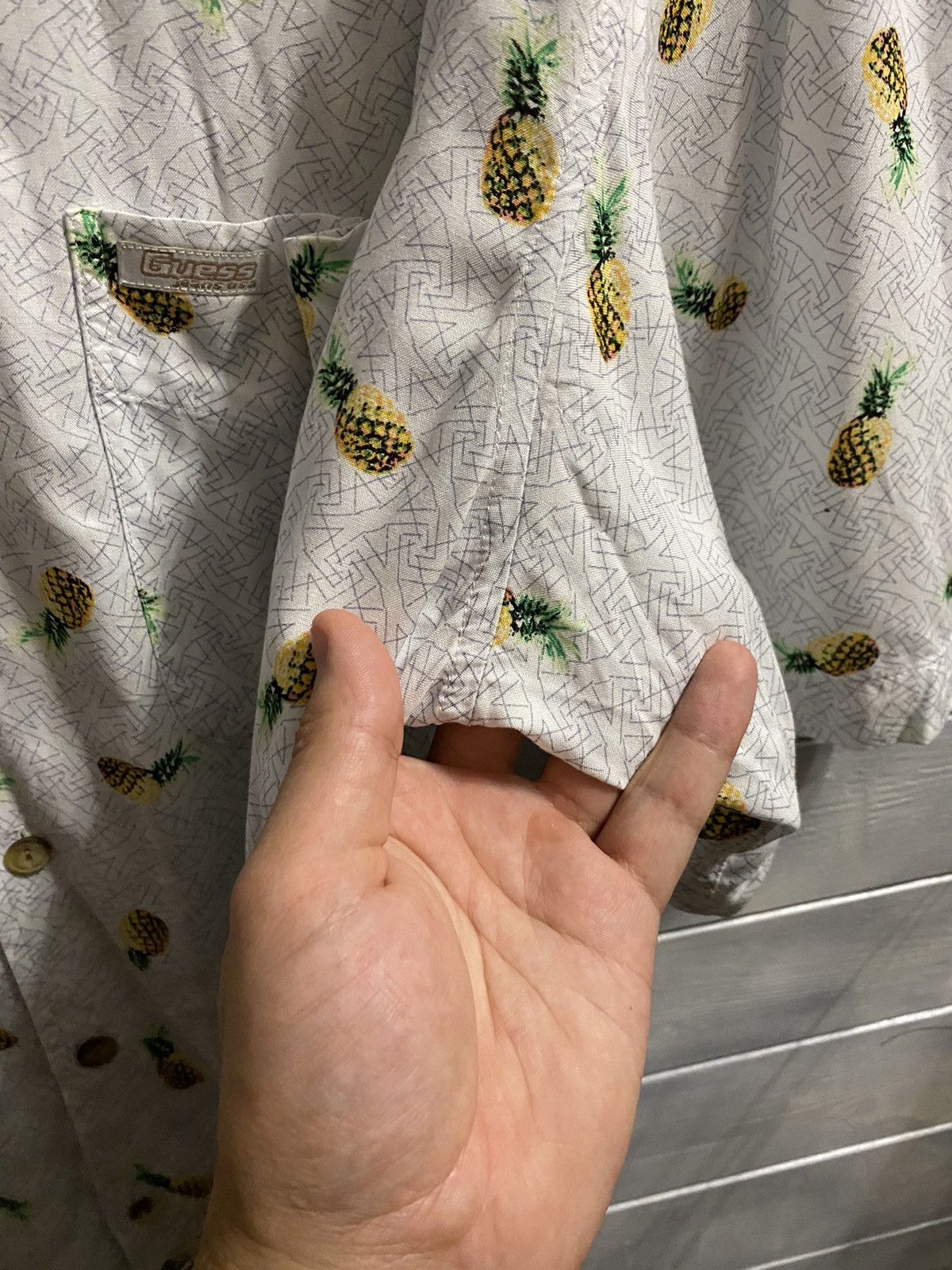 Guess Rare Vintage Shirt GUESS USA Hawaii Pineapple Shirt. Size US XL / EU 56 / 4 - 7 Thumbnail