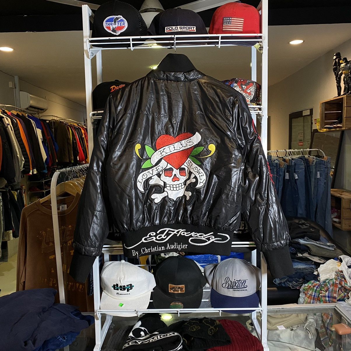 Ed Hardy 🔥Ed Hardy Christian Audigier Embroidery Puffer Jacket RARE Size US S / EU 44-46 / 1 - 1 Thumbnail