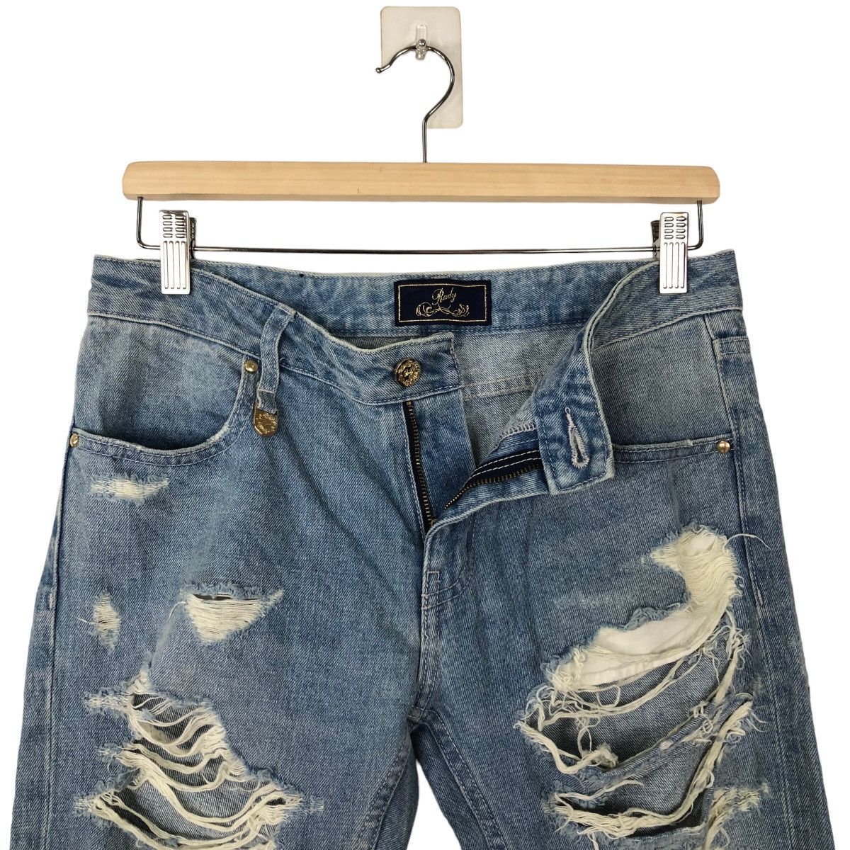 Japanese Brand VINTAGE RADY DISTRESSED DENIM PANTS PUNK DESIGN Size US 30 / EU 46 - 8 Thumbnail
