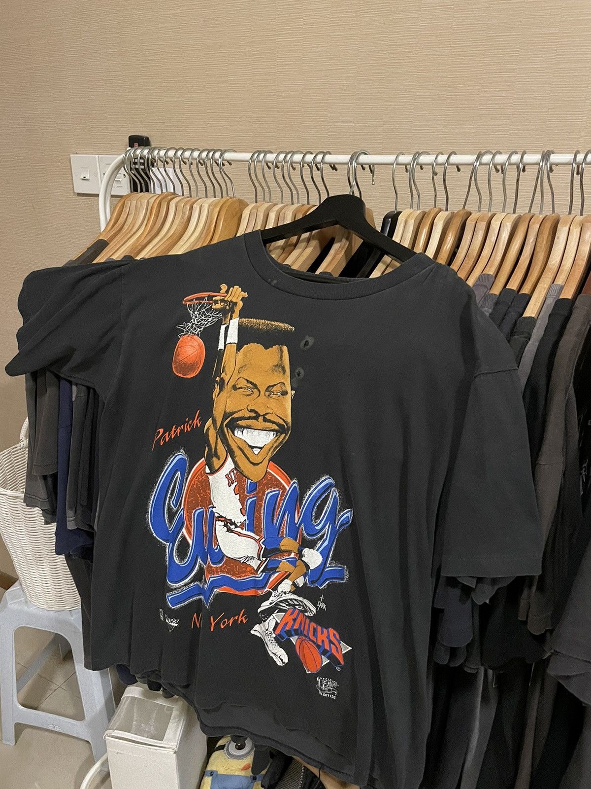 Vintage 1990s Patrick Ewing New York Knicks Mirror Print