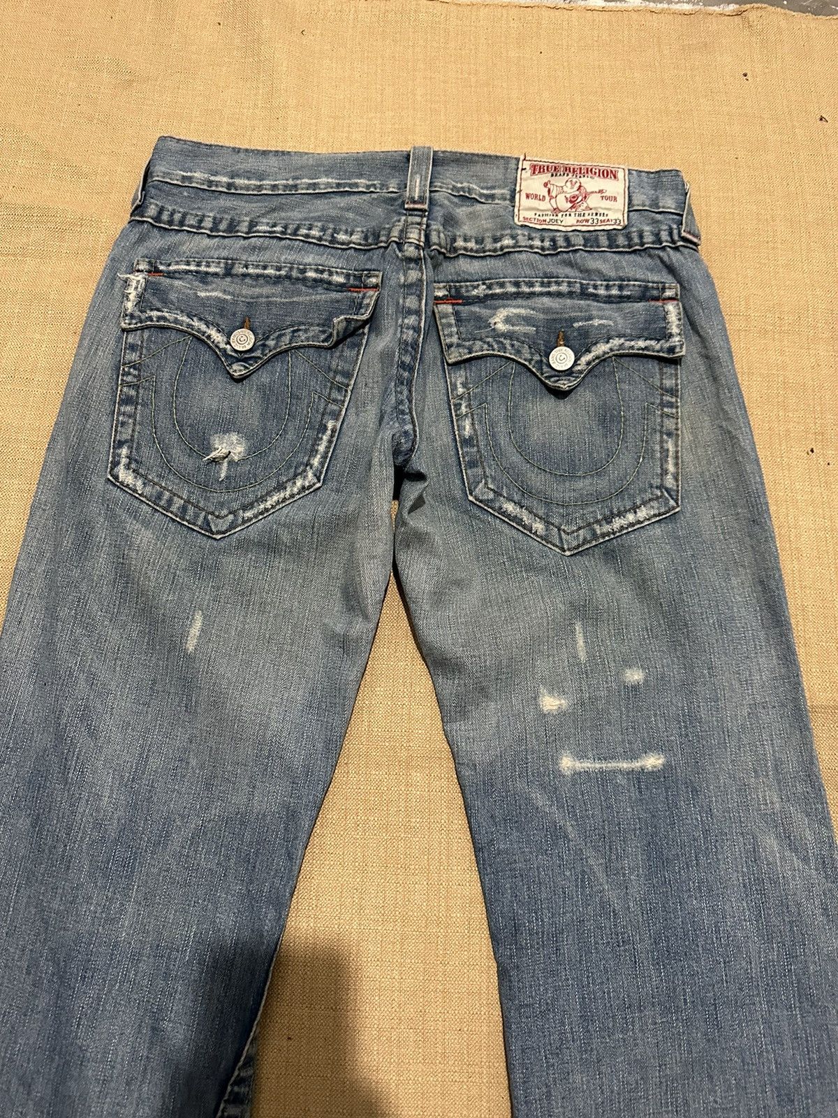 True Religion True Religion Joey Distressed Flared Jeans Size US 33 - 5 Thumbnail