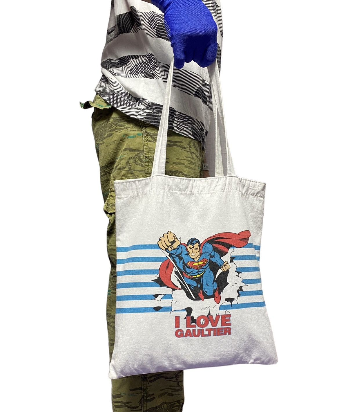 Jean Paul Gaultier Jean Paul Gaultier X Dc Comic “I LOVE GAULTIER” Tote Bag Size ONE SIZE - 17 Thumbnail