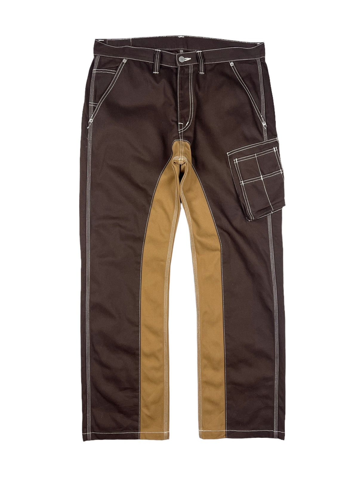 KOJIMA GENES Kojima Genes Two Tone Duck Canvas Carpenter Pants Size US 37 - 1 Thumbnail