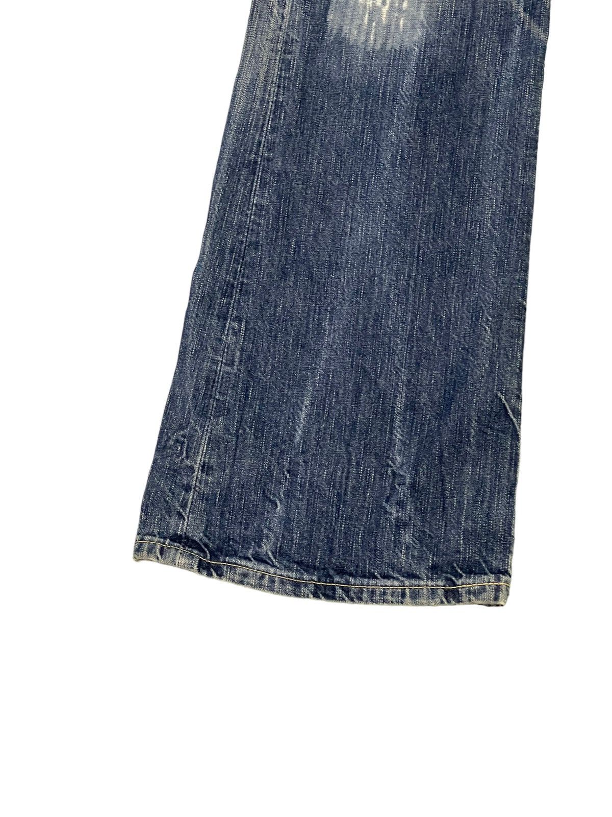 Edwin Flare Jeans Edwin Japan Distress Acid Wash Boot Cut 6🟦1 Size US 32 / EU 48 - 5 Thumbnail