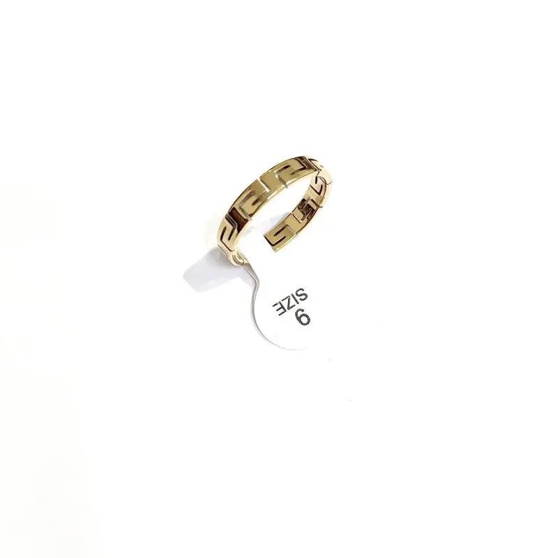 Other Gold Color Geometry Line Ring Size ONE SIZE - 2 Thumbnail