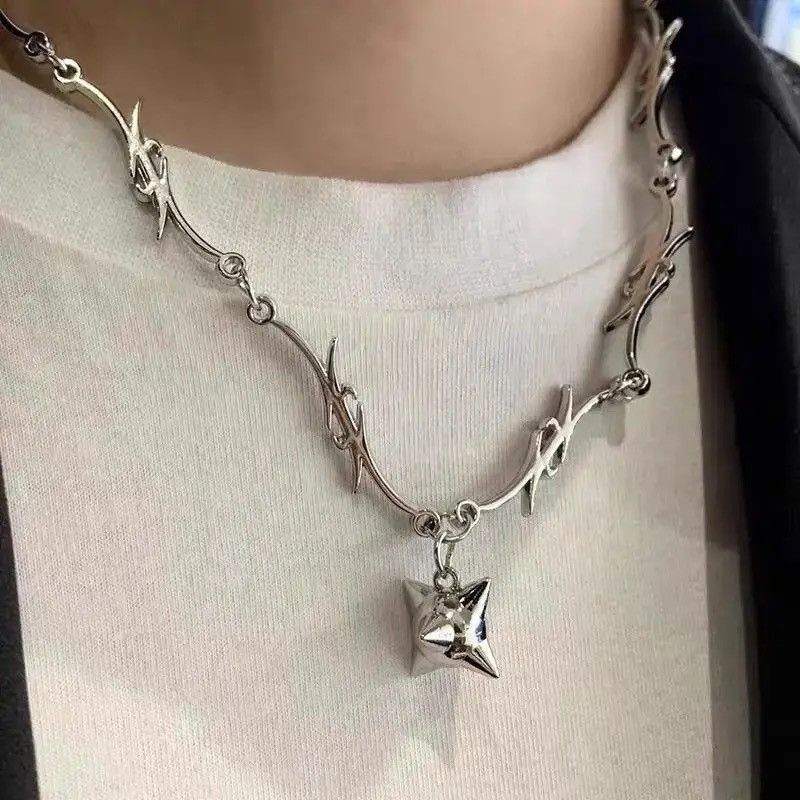 Other Torn Pendant Chain Necklace Streetwear Punk Gothic Size ONE SIZE - 2 Thumbnail