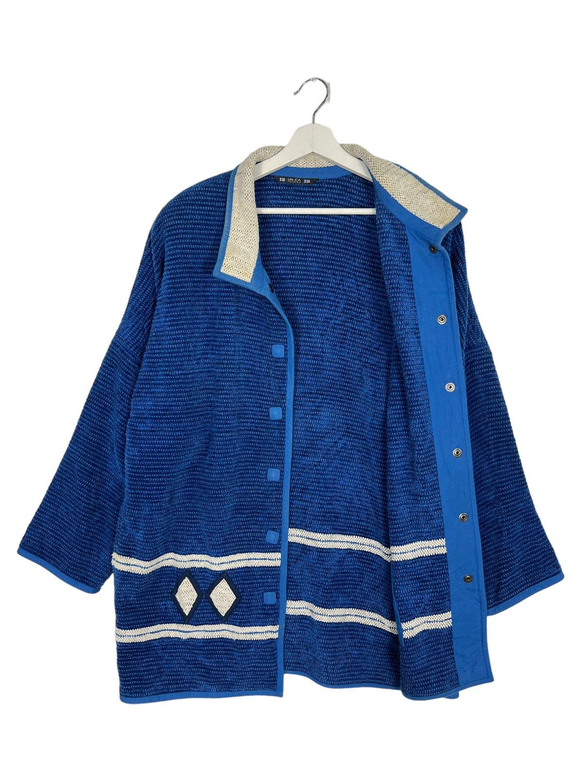 Annikki Karvinen 🔥 VINTAGE UNICA COTTON FINLAND JACKET MADE IN FINLAND Size US L / EU 52-54 / 3 - 5 Thumbnail
