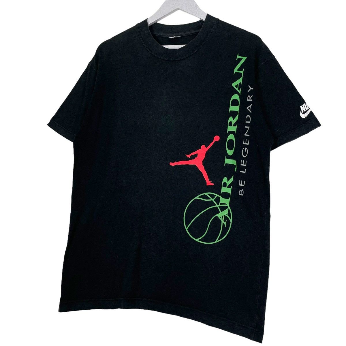 Nike × Vintage 💥90s NIKE JORDAN GREY TAG BIG LOGO TSHIRT Size US M / EU 48-50 / 2 - 2 Thumbnail