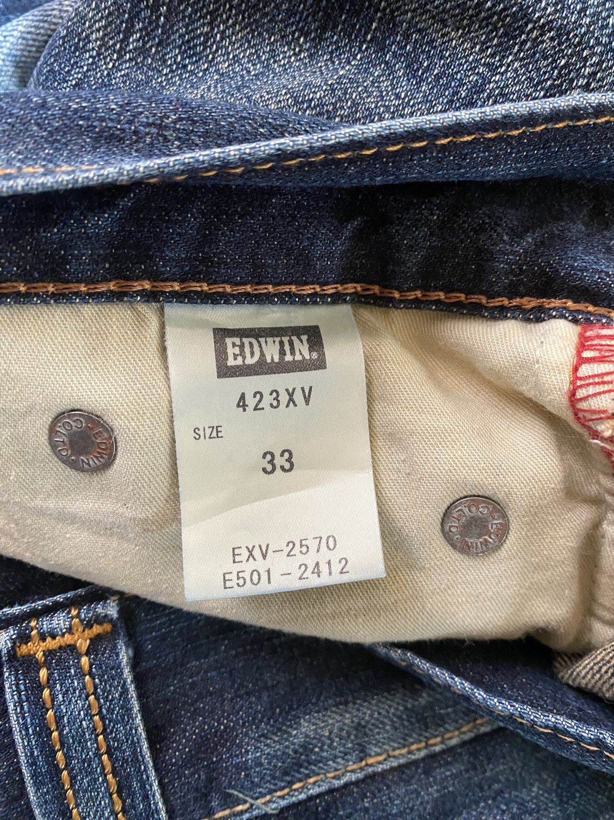 Edwin × Japanese Brand × Vintage Vintage Edwin Exclusive Vintage Distressed Denim 35 Size US 35 - 15 Thumbnail