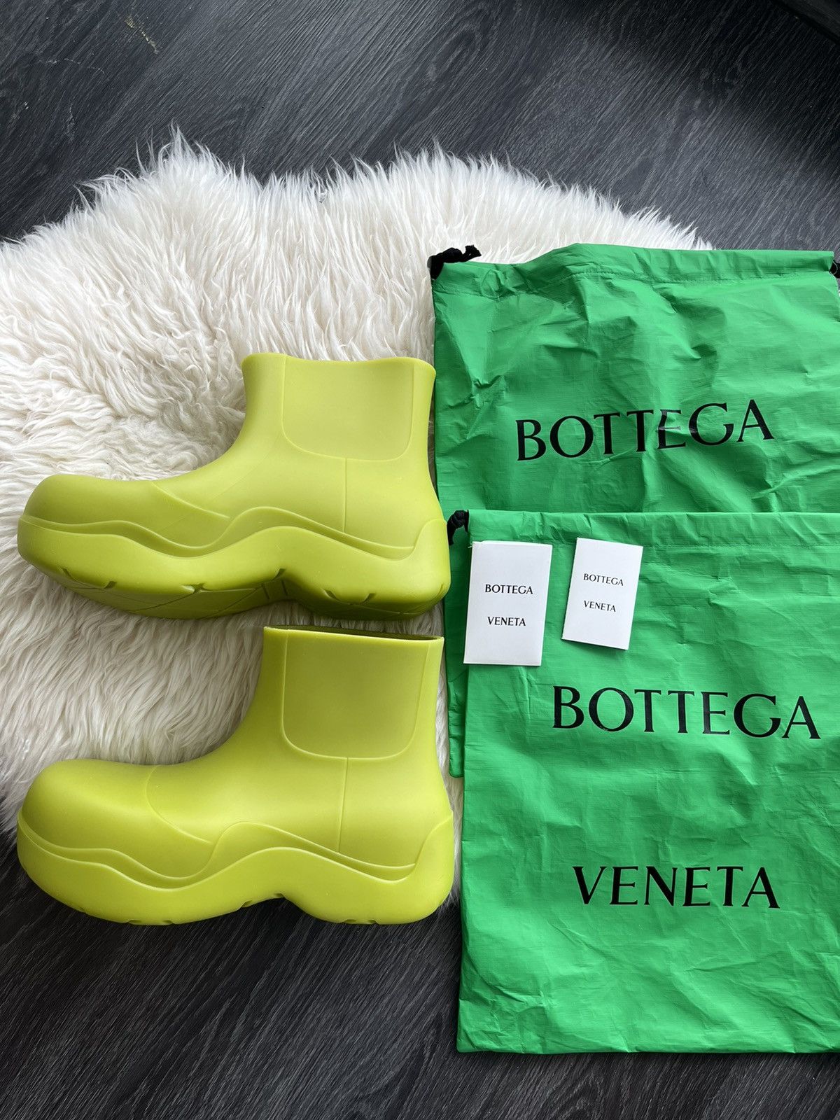 Bottega Rare Brand New Limited Edition Puddle Ankle Rubber Boot