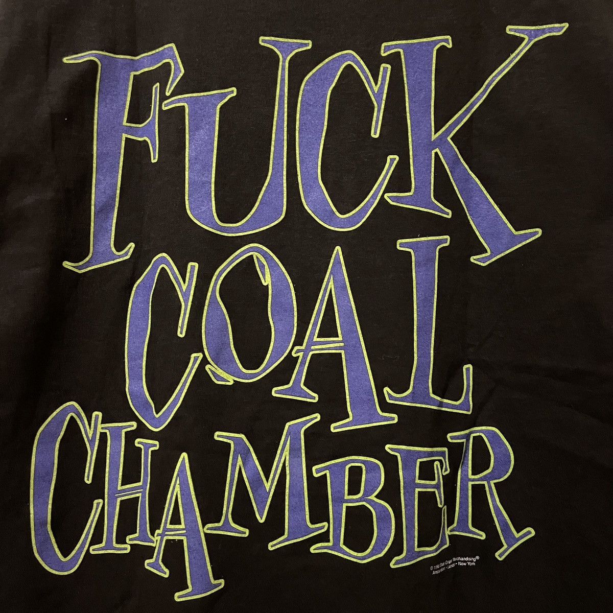 image of Band Tees Vintage 1999 Fuck Coal Chamber Band T Shirt L in Black, Men's (Size Large)