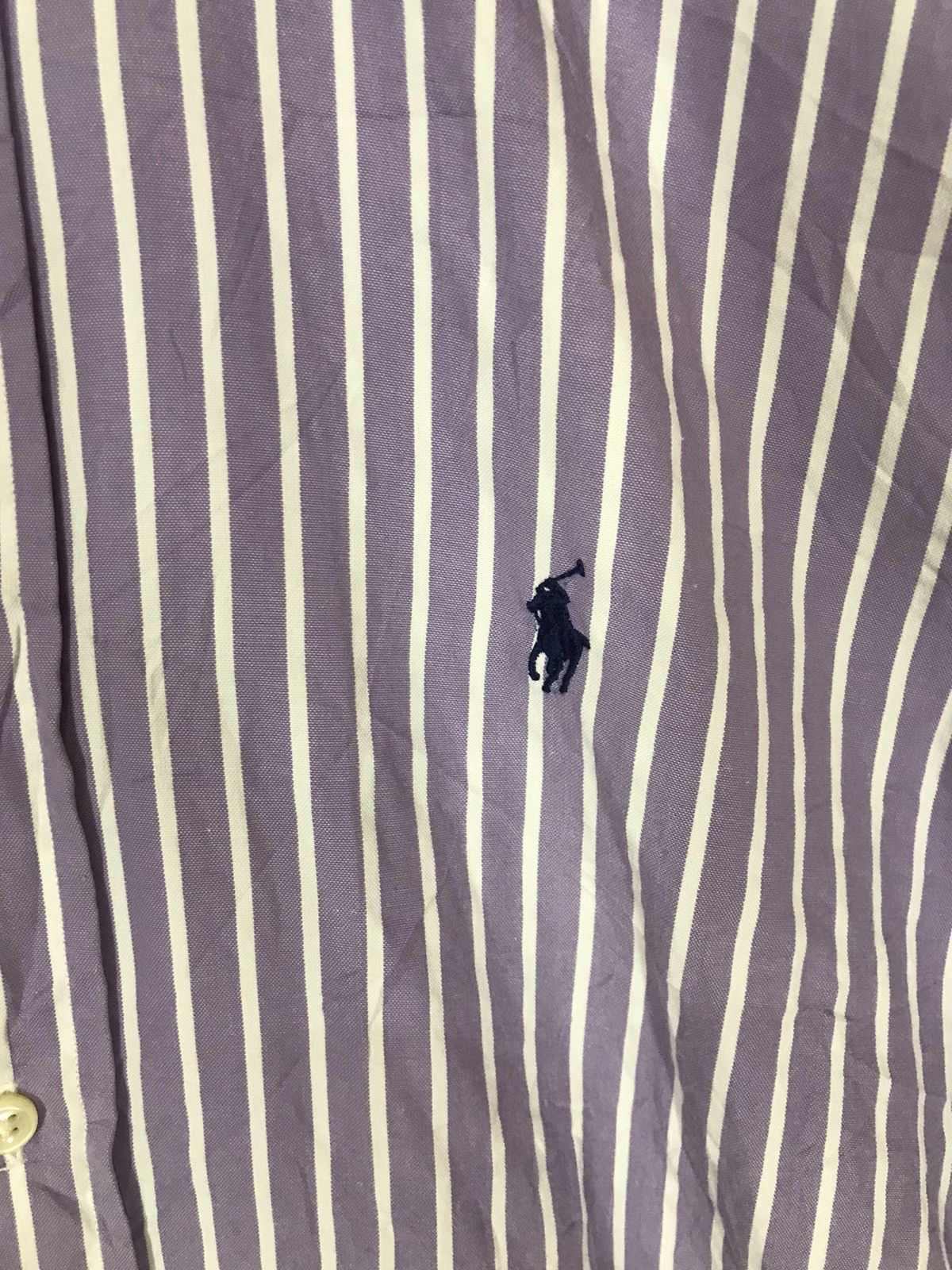 Polo Ralph Lauren × Ralph Lauren × Vintage ‼️VINTAGE RALPH LAUREN SMALL PONY STRIPE SHIRT‼️ Size US XL / EU 56 / 4 - 2 Thumbnail