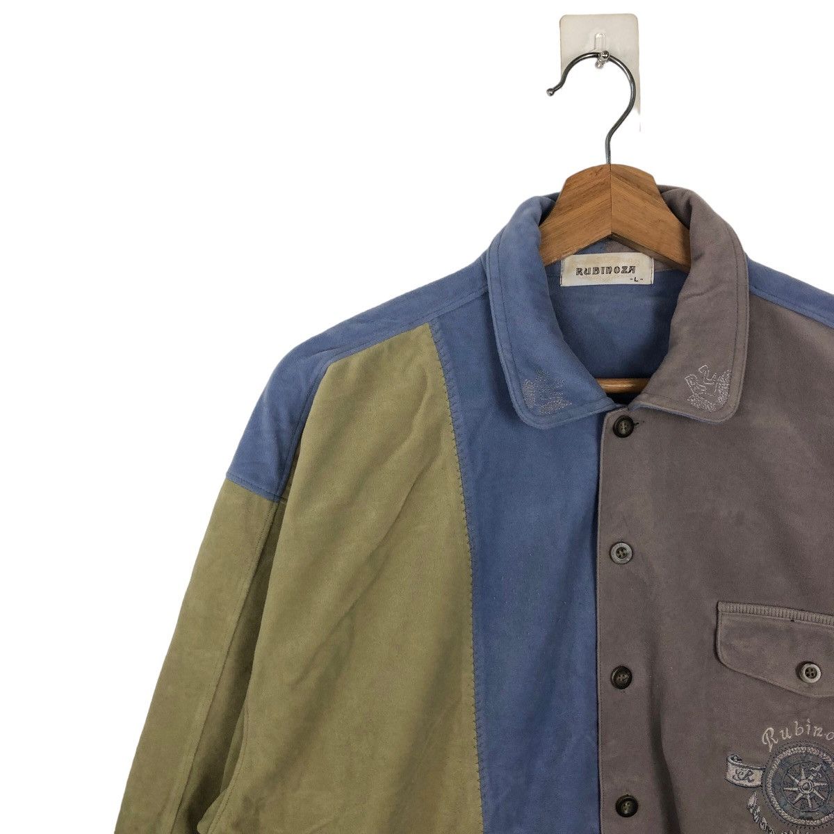 Japanese Brand VINTAGE RUBINOZA SWEATSHIRT COLLAR COLLAGE BIG LOGO JAPAN Size US L / EU 52-54 / 3 - 6 Thumbnail