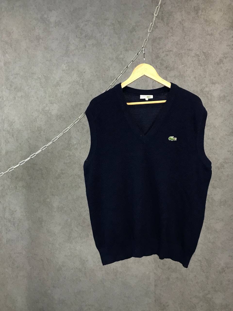 Vintage Lacoste rare vintage wool logo luxury vest | Grailed