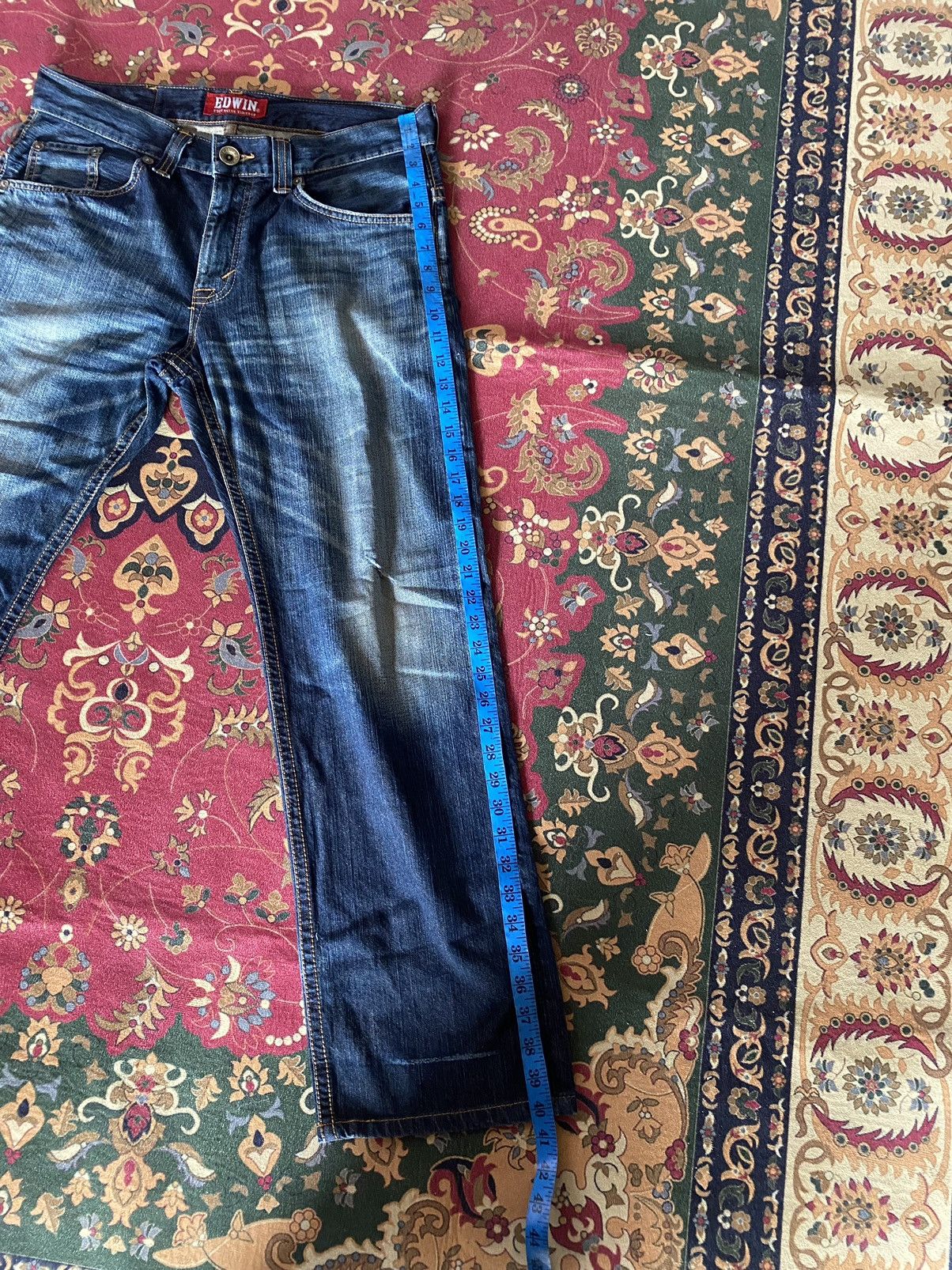 Edwin × Japanese Brand × Vintage Vintage Edwin Exclusive Vintage Distressed Denim 35 Size US 35 - 18 Thumbnail