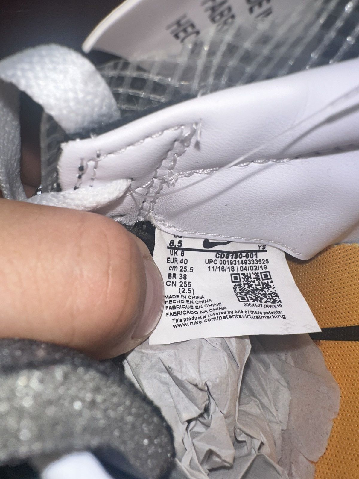 Nike × Off-White Nike Waffle Racer Off-White Black (Women's) Size US 8.5 / IT 38.5 - 9 Thumbnail