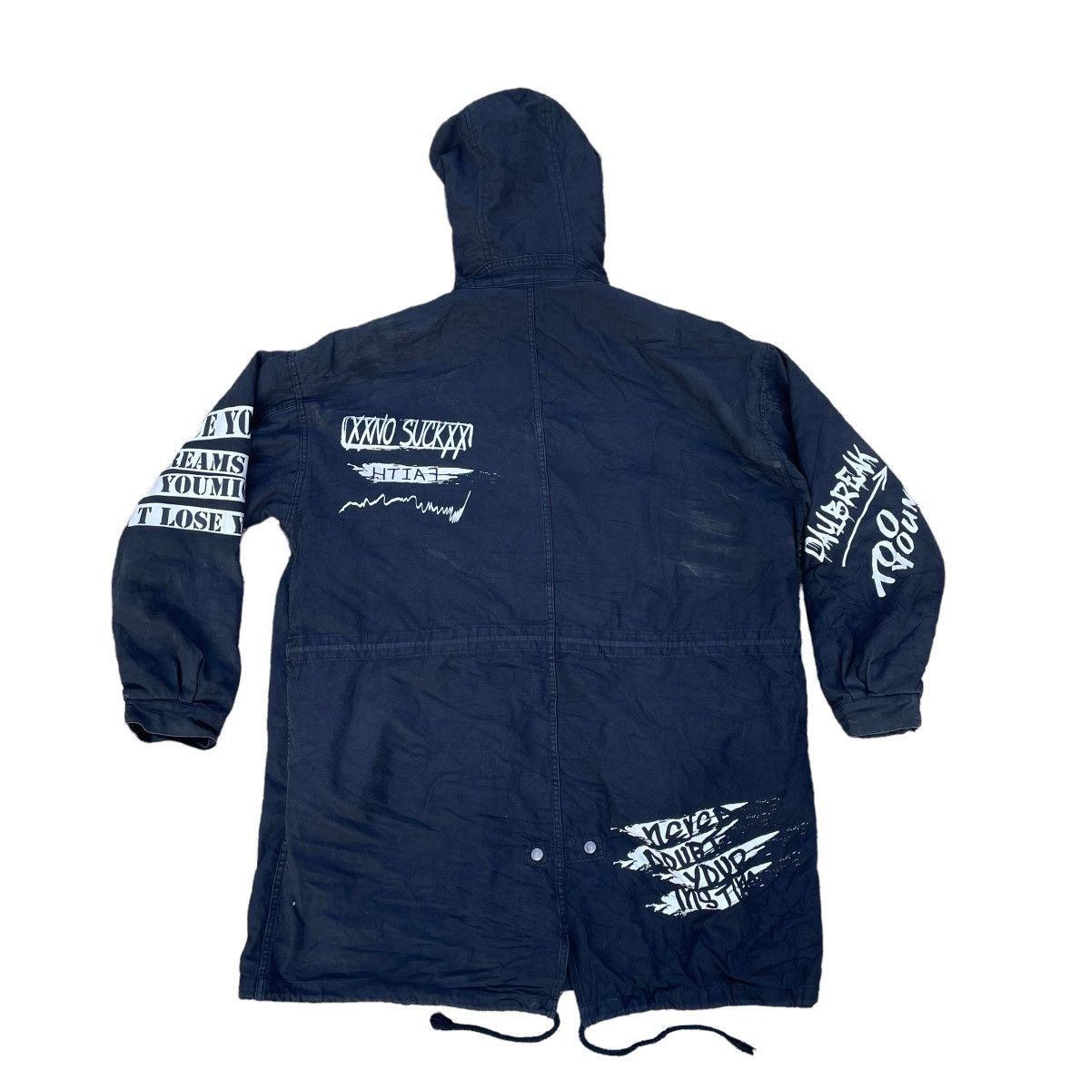 If Six Was Nine × Japanese Brand × Le Grande Bleu (L.G.B.) 🇯🇵 JUNGLE STORM PUNK GOTHIC FUR HOODIE JACKET Size US XXL / EU 58 / 5 - 2 Thumbnail